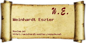 Weinhardt Eszter névjegykártya