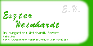 eszter weinhardt business card